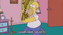 Saxophone Simpsons GIF