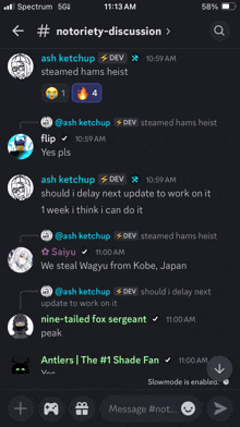 a screenshot of a discord conversation between ash ketchup and ash ketchup