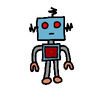 Robot No Sticker - Robot No Nope Stickers