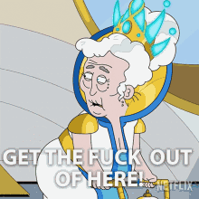 Get The Fuck Out Of Here Queen Flammy GIF - Get The Fuck Out Of Here Queen Flammy Farzar GIFs