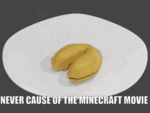 a picture of a dog with the words image perms at level never cause of the minecraft movie