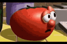 What The Fuck Tomato GIF - What The Fuck Tomato Veggietales GIFs