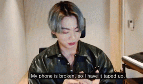 Bts Jungkook Broken Phone GIF - Bts Jungkook Broken Phone GIFs