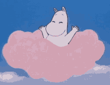 moomin cloud happy cute