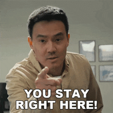 You Stay Right Here Philip Wang GIF - You Stay Right Here Philip Wang Wong Fu Productions GIFs