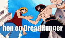 Hop On One Piece GIF - Hop On One Piece Handshake GIFs