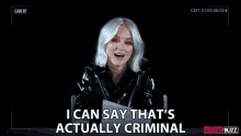 I Can Say Thats Actually Criminal Zara Larsson GIF - I Can Say Thats Actually Criminal Zara Larsson Popbuzz GIFs