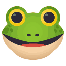 frog nature joypixels jump light green