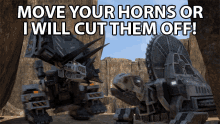 Move Your Horns Or I Will Cut Them Off Dinotrux GIF - Move Your Horns Or I Will Cut Them Off Dinotrux Move Your Horns GIFs