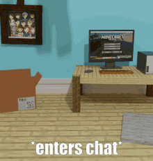 Enters Chat Enters GIF - Enters Chat Enters Minecraft Enters Chat GIFs
