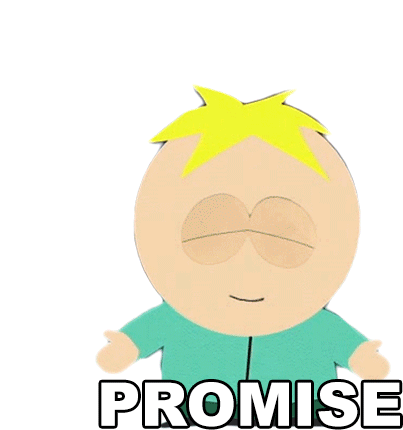 Promise Butter Stotch Sticker - Promise Butter Stotch South Park Stickers