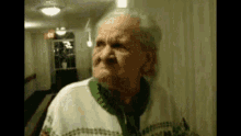 Data Moshing Old Man Angry GIF
