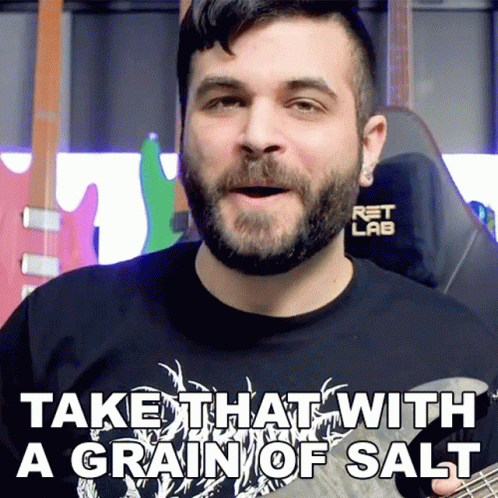 Take That With A Grain Of Salt Andrew Baena GIF - Take That With