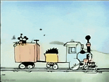 Cartoon Train Mickey Mouse GIF