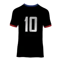 a black t-shirt with the number 10 on the back
