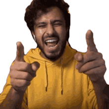 screaming abish mathew son of abish make some noise pointing