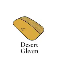 a drawing of a desert gleam eyeshadow palette on a white background