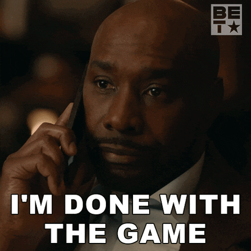a man talking on a cell phone with the words 