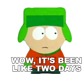 Wow Its Been Like Two Days Kyle Broflovski Sticker - Wow Its Been Like Two Days Kyle Broflovski South Park Stickers