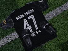 the number 47 is on the back of a shirt