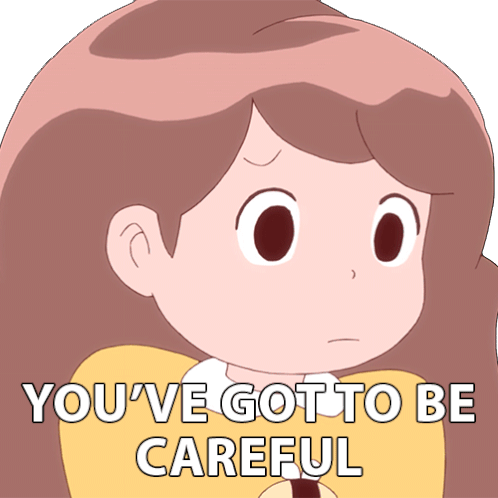 Youve Got To Be Careful Bee Sticker - Youve Got To Be Careful Bee Bee And Puppycat Stickers