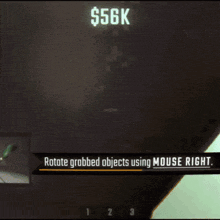 a screenshot of a video game that says $ 56k on the top