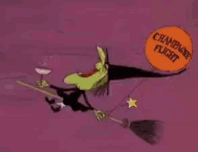 Champagne Witch GIF - Champagne Witch Halloween GIFs