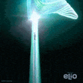 a poster for the movie elio shows a whale tail