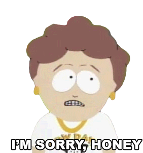 Im Sorry Honey Mary Sticker - Im Sorry Honey Mary South Park Stickers