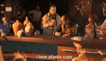 Crime Boss Rockay City GIF - Crime Boss Rockay City I Love Plastic Cups GIFs