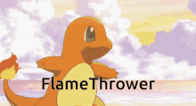 charmander pokemon fire type flame thrower