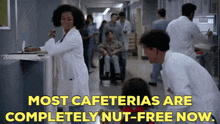Greys Anatomy Simone Griffith GIF - Greys Anatomy Simone Griffith Most Cafeterias Are Completely Nut Free Now GIFs