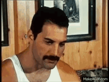 Mustache Queen GIF - Mustache Queen Freddie Mercury GIFs