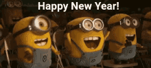Minions Happy New Year GIF - Minions Happy New Year GIFs
