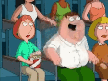 Peter Griffin Movies With Wife GIF - Peter Griffin Movies With Wife Stimming GIFs