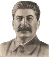 a black and white portrait of a man with a mustache and a signature on the bottom right