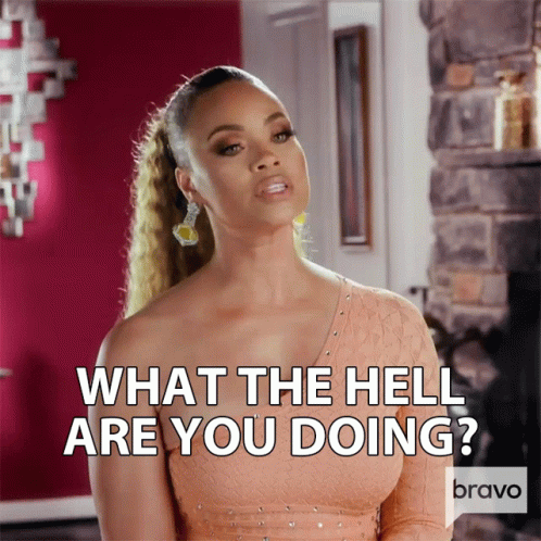 What The Hell Are You Doing Gizelle Bryant GIF - What The Hell Are You Doing Gizelle Bryant Real Housewives Of Potomac GIFs
