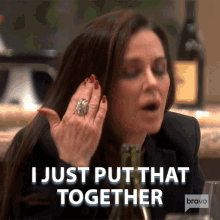 I Just Put That Together Real Housewives Of Beverly Hills GIF - I Just Put That Together Real Housewives Of Beverly Hills I Just Figured It Out Now GIFs