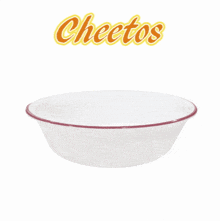 a bowl of cheetos with the words cheetos where 's the remote