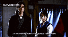 Are You Wearing That Head Of Yours As A Decoration?.Gif GIF - Are You Wearing That Head Of Yours As A Decoration? Gu Family-book êμ¬ê°ì ì GIFs