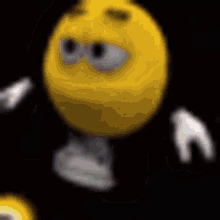 a yellow smiley face is surrounded by clouds , stars and a moon .
