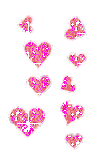 Hearts Love Hearts Sticker - Hearts Love Hearts Glittery Stickers