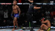 a ufc fight between burns and morales takes place