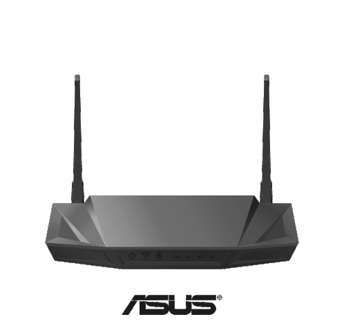 Asus Nacho Asus Router Sticker - Asus Nacho Asus Router Router Stickers