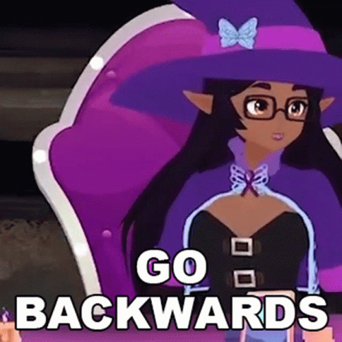Go Backwards Tiffany Witcher GIF - Go Backwards Tiffany Witcher Reverse GIFs