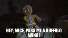 Shrek Gingerbread Man GIF - Shrek Gingerbread Man Hey Mice Pass Me A Buffalo Wing GIFs