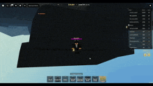 a screenshot of a video game shows a person standing in the middle of a cliff