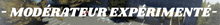 a blurred image of a road with the words moderateur experimente in white letters