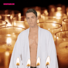 Candles GIF - Cosmopolitan Hot Guys Abs GIFs
