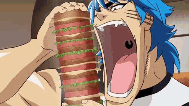 anime characters eating icons